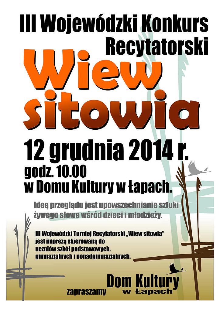 Konkursie Recytatorskim „Wiew sitowia